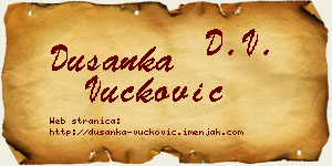 Dušanka Vučković vizit kartica